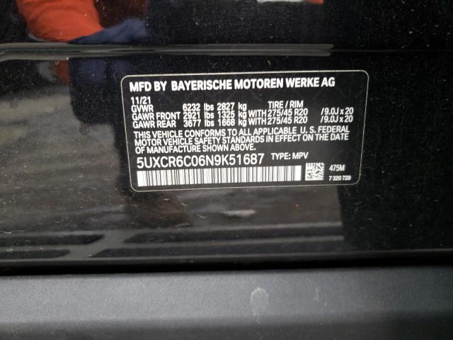 5UXCR6C06N9K51687 BMW X5 Xdrive40i