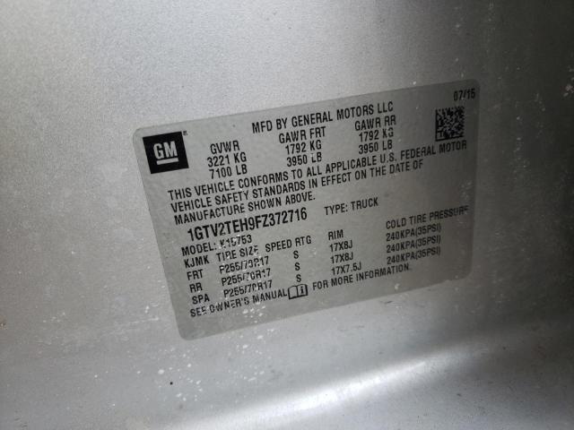 1GTV2TEH9FZ372716 GMC Sierra K1500