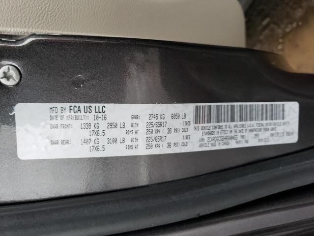 2C4RDGCG6HR600455 Dodge Grand Caravan Sxt