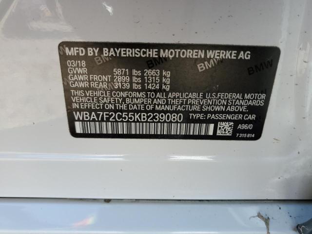 WBA7F2C55KB239080 BMW ALPINA B7