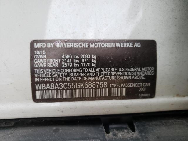 WBA8A3C55GK688758 BMW 320 XI