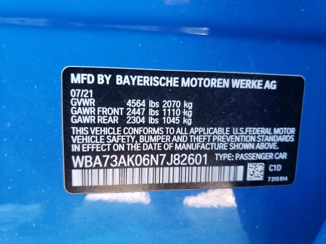 WBA73AK06N7J82601 BMW 228XI