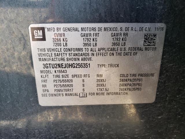 3GTU2NEJ0HG256351 GMC Sierra K1500 Slt