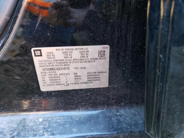 1GTV2MEC1GZ310173 GMC Sierra K1500 Sle