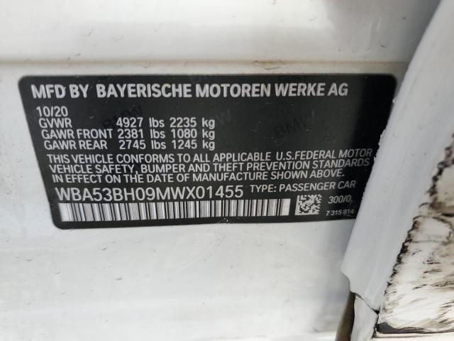 WBA53BH09MWX01455 BMW 530 I