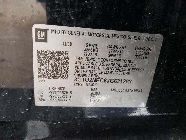3GTU2NEC6JG631263 GMC Sierra K1500 Slt