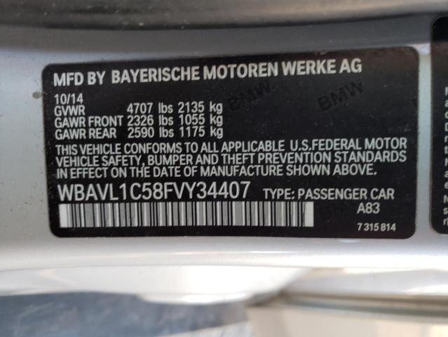WBAVL1C58FVY34407 BMW X1 Xdrive28i