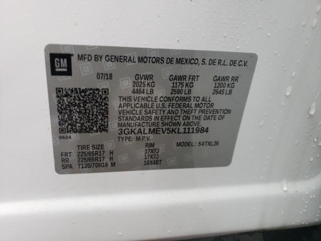 3GKALMEV5KL111984 GMC Terrain Sle