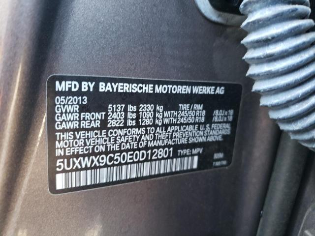 5UXWX9C50E0D12801 BMW X3 Xdrive28i