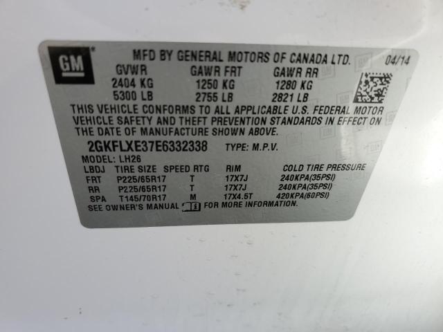 2GKFLXE37E6332338 GMC Terrain Slt