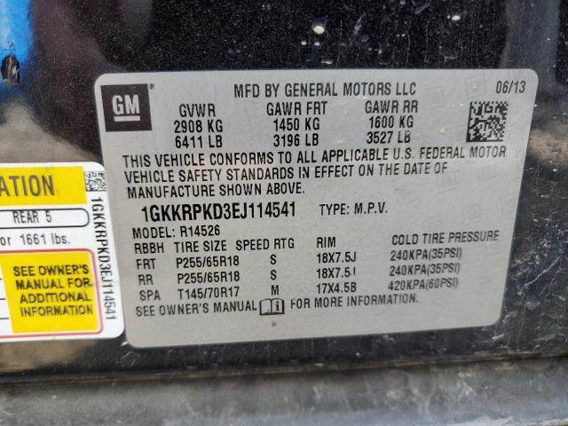 1GKKRPKD3EJ114541 GMC ACADIA SLE