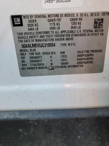 3GKALMEV0JL318684 GMC Terrain Sle