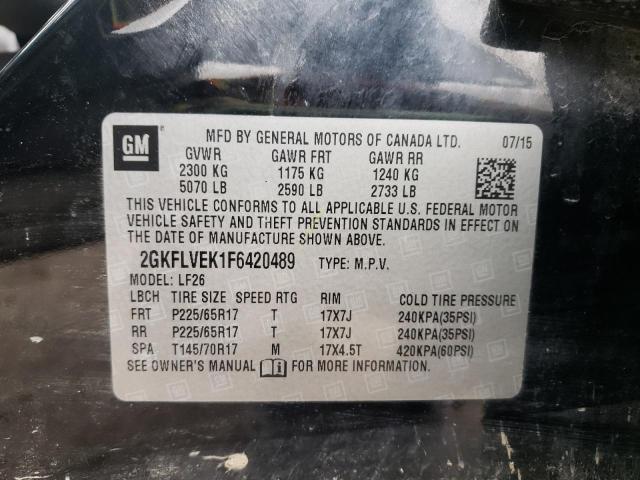 2GKFLVEK1F6420489 GMC Terrain Sle