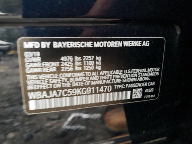 WBAJA7C59KG911470 BMW 530 XI