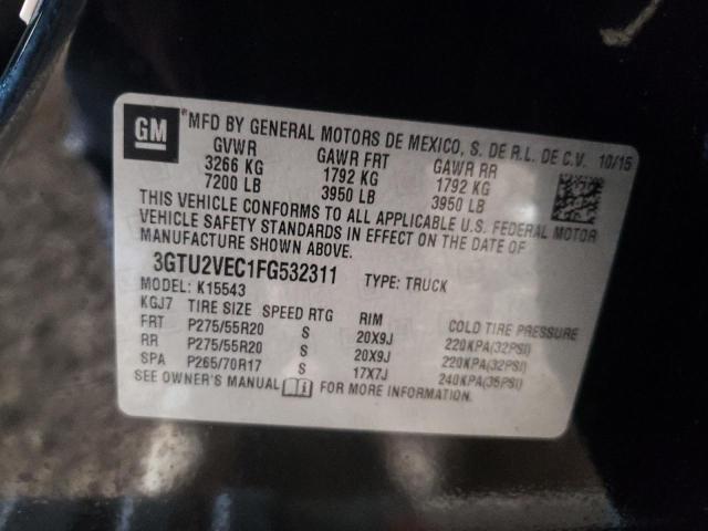 3GTU2VEC1FG532311 GMC Sierra K1500 Slt