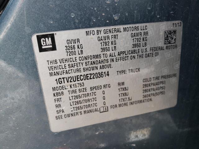 1GTV2UEC0EZ203614 GMC Sierra K1500 Sle