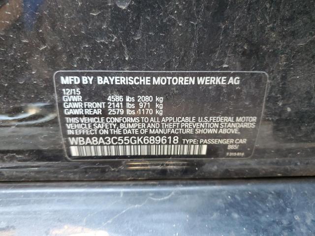 WBA8A3C55GK689618 BMW 320 XI