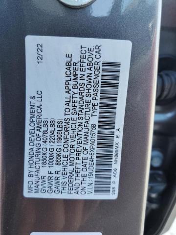 19UDE4H6XPA015758 Acura Integra A-spec Tech