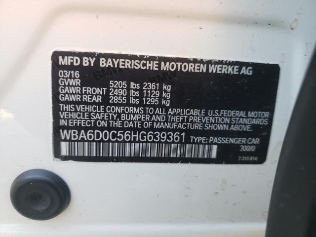 WBA6D0C56HG639361 BMW 640 I Gran Coupe