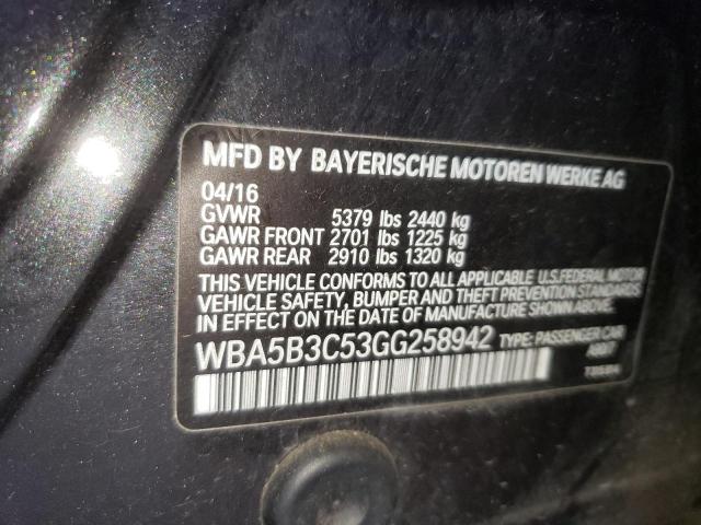 WBA5B3C53GG258942 BMW 535 XI