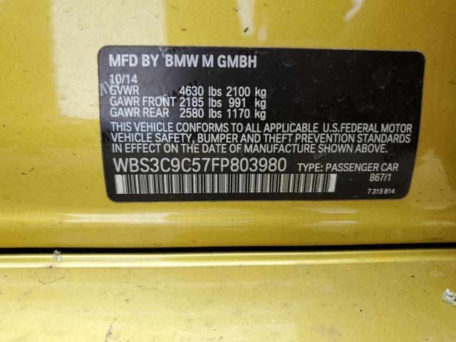 WBS3C9C57FP803980 BMW M3