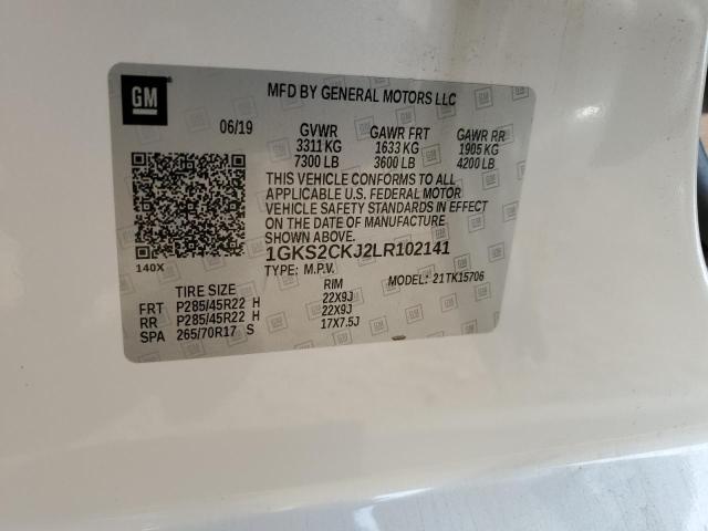 1GKS2CKJ2LR102141 GMC YUKON DENALI