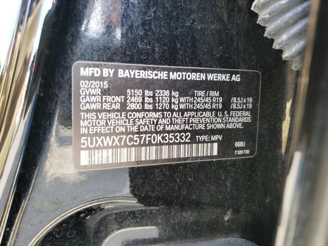 5UXWX7C57F0K35332 BMW X3 Xdrive35i