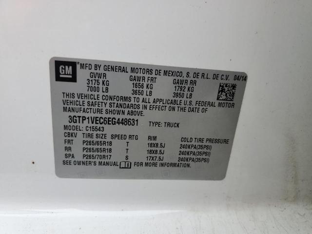 3GTP1VEC6EG448631 GMC Sierra C1500 Slt
