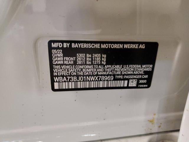 WBA73BJ01NWX78969 BMW 540 XI