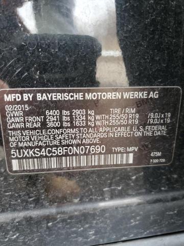 5UXKS4C58F0N07690 BMW X5 Xdrive35d