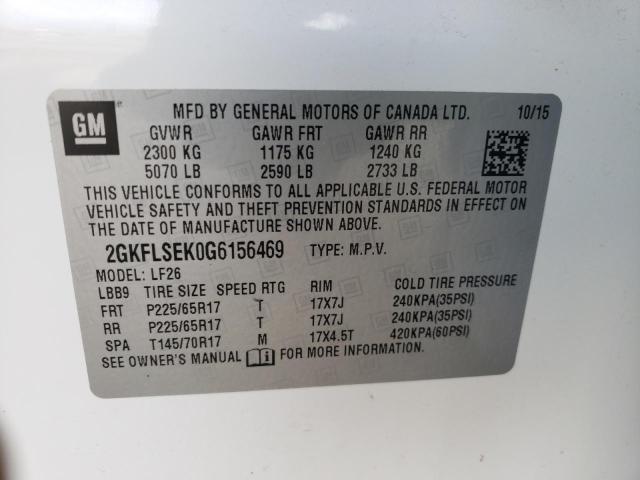 2GKFLSEK0G6156469 GMC Terrain Sle