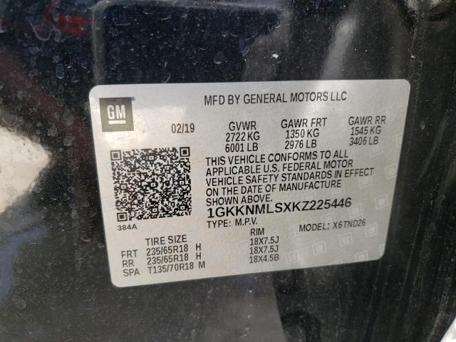 1GKKNMLSXKZ225446 GMC Acadia Slt-1