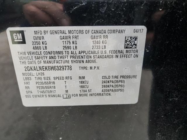 2GKALNEK6H6329778 GMC Terrain Sle