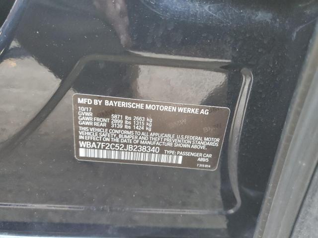 WBA7F2C52JB238340 BMW 750 Xi