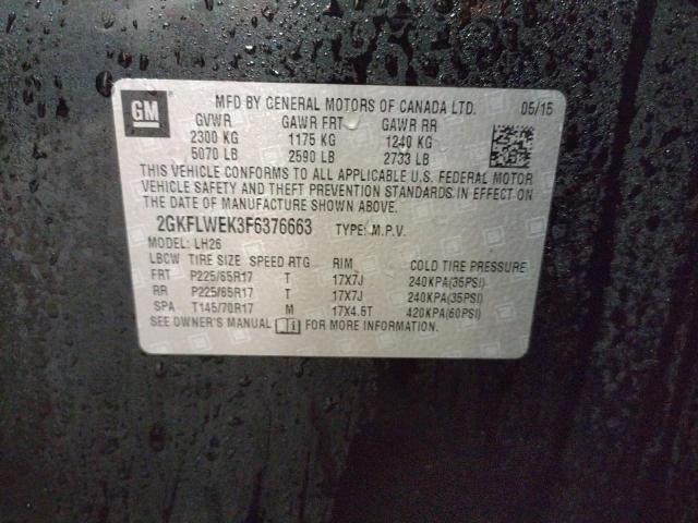 2GKFLWEK3F6376663 GMC Terrain Sle