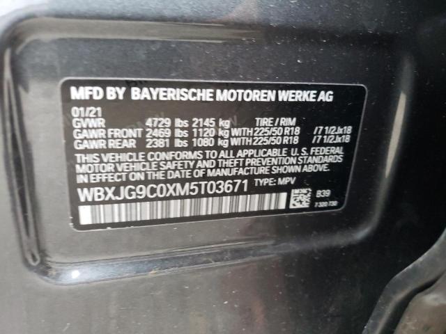 WBXJG9C0XM5T03671 BMW X1 Xdrive28i