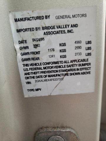 2GKALMEK4F6337322 GMC Terrain Sle