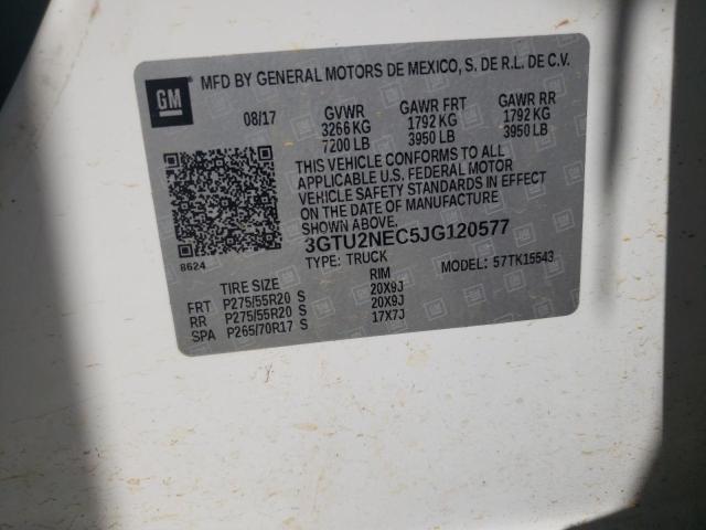 3GTU2NEC5JG120577 GMC Sierra K1500 Slt
