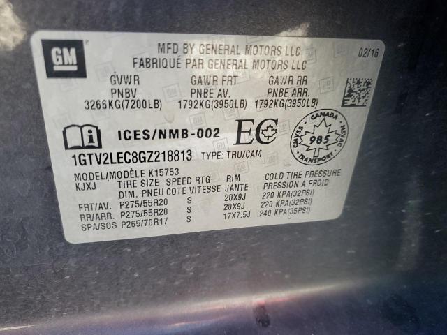 1GTV2LEC8GZ218813 GMC Sierra K1500