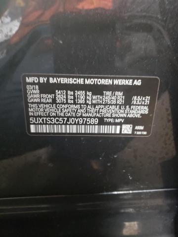 5UXTS3C57J0Y97589 BMW X3 Xdrivem40i
