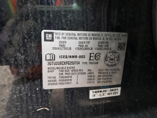 3GTU2UECXFG259704 GMC Sierra K1500 Sle