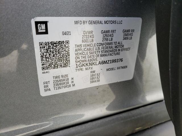 1GKKNKLA6MZ199376 GMC ACADIA SLE