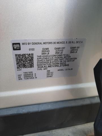 3GKALMEV3NL272841 GMC Terrain Sle