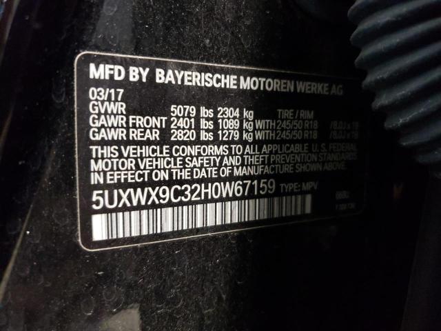 5UXWX9C32H0W67159 BMW X3 Xdrive28i