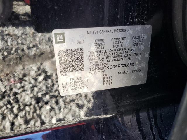 1GKS2GKC3KR326882 GMC Yukon Xl K1500 Slt