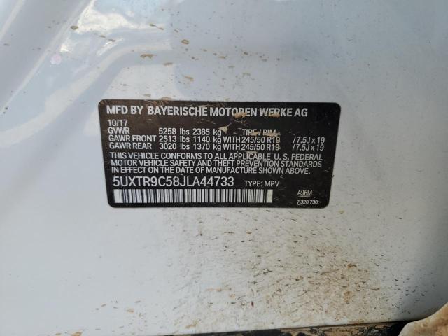 5UXTR9C58JLA44733 BMW X3 Xdrive30i