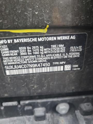 5UXJU4C07N9K47450 BMW X5 M50i