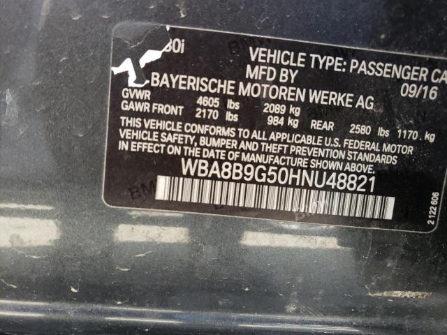 WBA8B9G50HNU48821 BMW 330 I