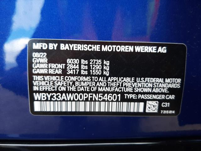 WBY33AW00PFN54601 BMW I4 M50