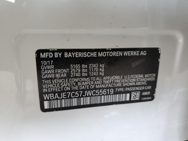 WBAJE7C57JWC55619 BMW 540 XI